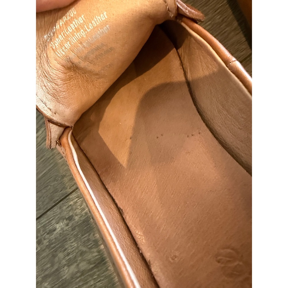 Madewell Frances Loafers English Saddle Tan Leather Pointed Toe Shoes Size 9 - Picture 5 of 9